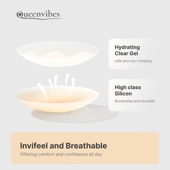 Reusable Silicon Nipple Cover, Cakes UltraThin Adhesive Breast Body Covers, Past - Picture 3 of 8